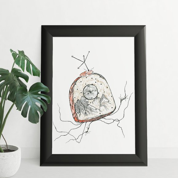 Other - 5 x 7 Illustration drawing art print